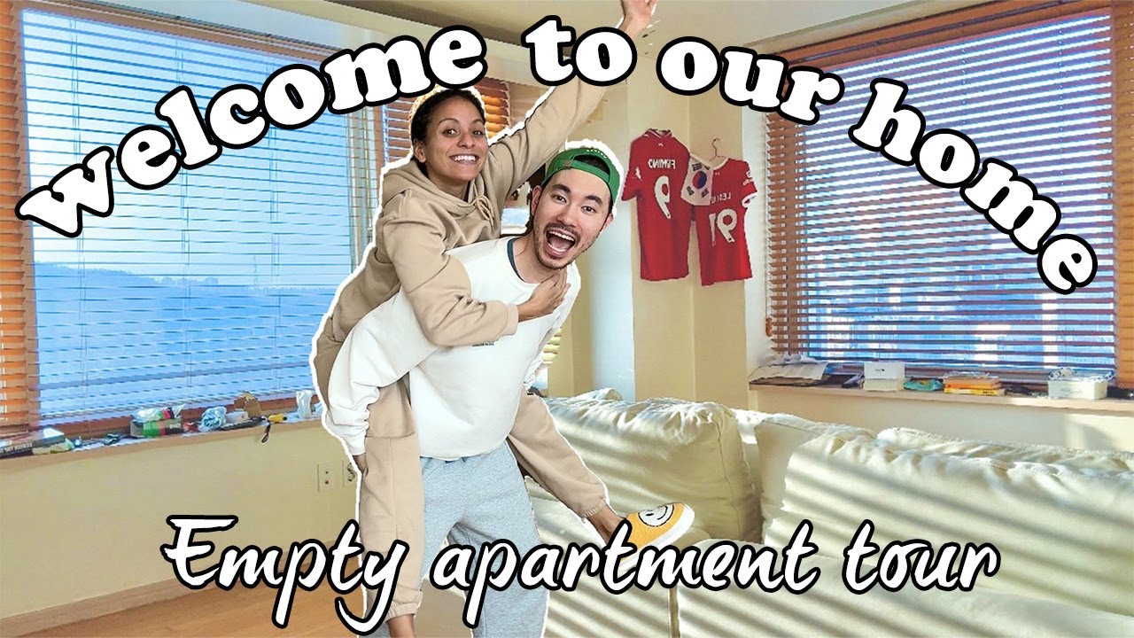 Our Empty Apartment in Korea 🏡 2-Bedroom for $1,300 (Korean-French AMBW Couple) 🇰🇷🇫🇷