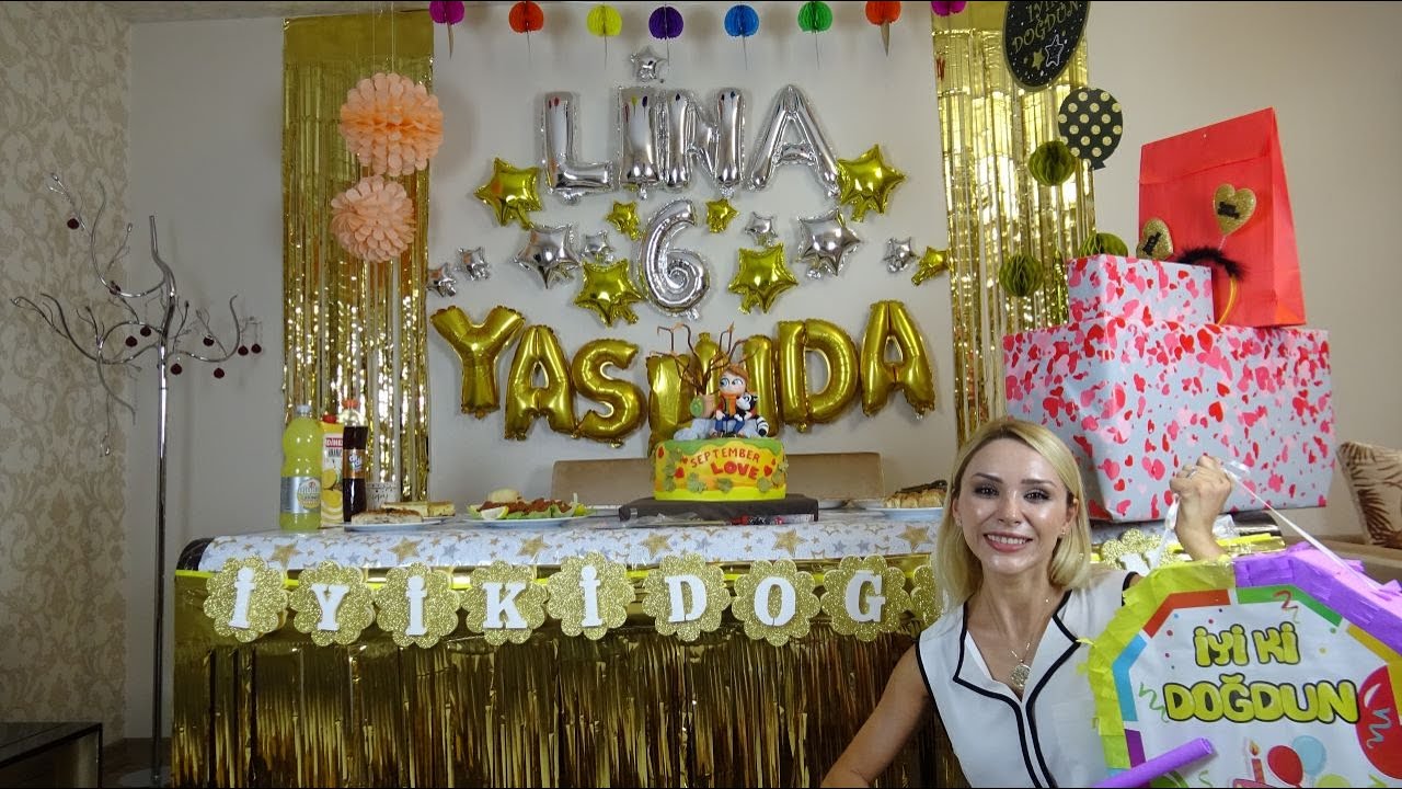 Lina'ya Sürpriz Doğum Günü Partisi Hazırlığımız