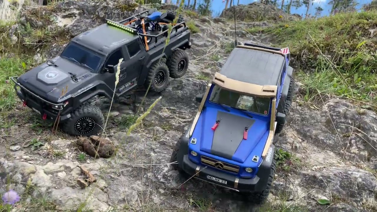 TRAXXAS TRX6 & REELY FREEMEN 2.0 6x6 Crawling @ Felsenmeer, Wental