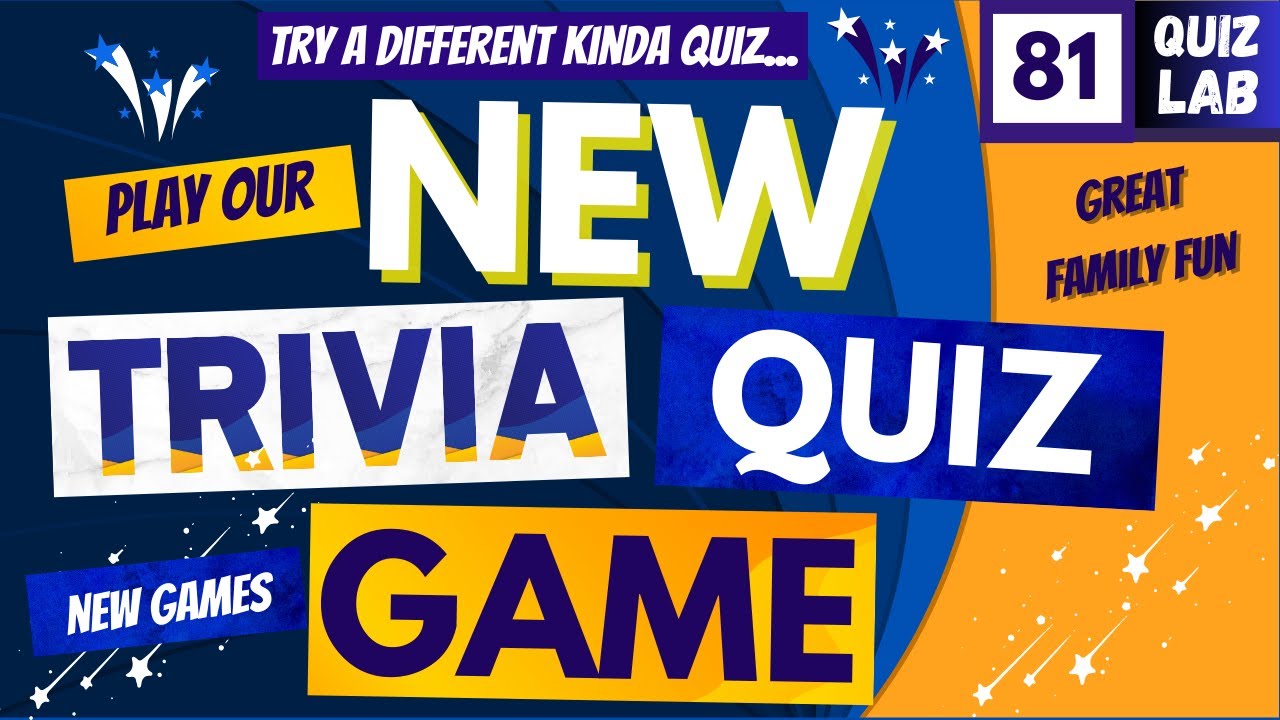 Exciting NEW Trivia Quiz Game. FIRST For YouTube. NEW Games