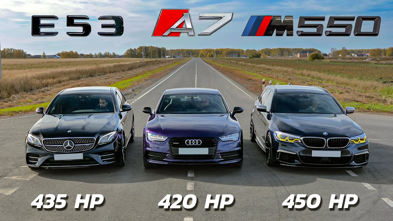 BMW M550d vs Mercedes-AMG E53 vs AUDI A7 st.1 + Zeekr X + Mercedes-AMG C43
