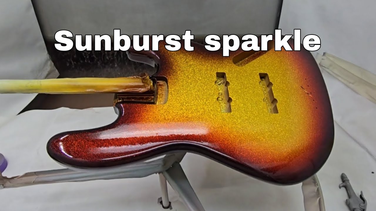 Spraying a transparent burst over sparkle.