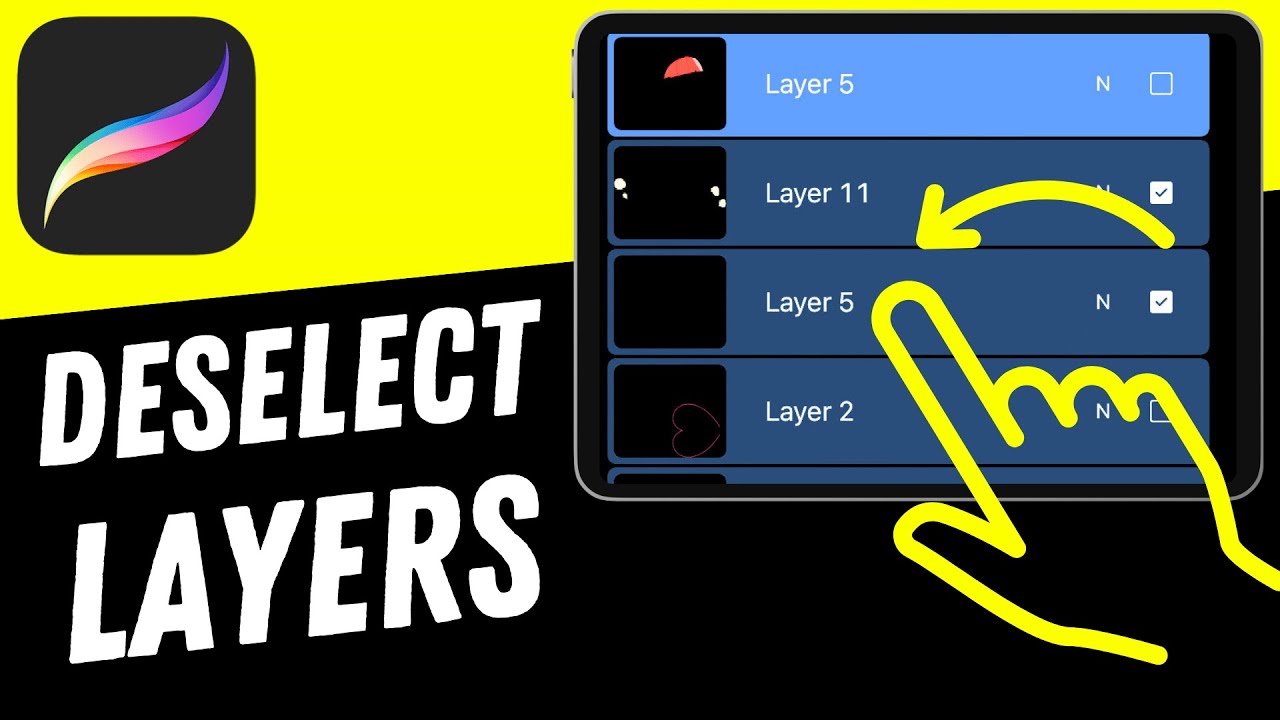 How to DESELECT Layers in Procreate