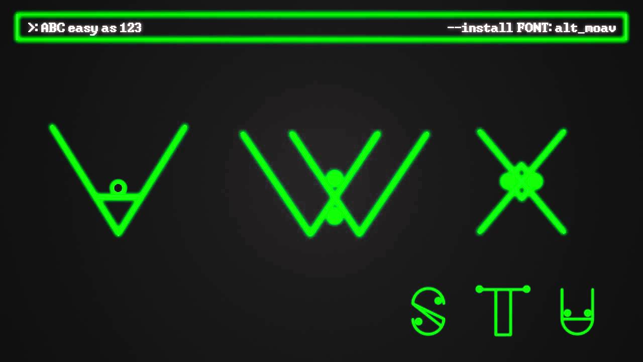 Animated Typeface. (After Effects)