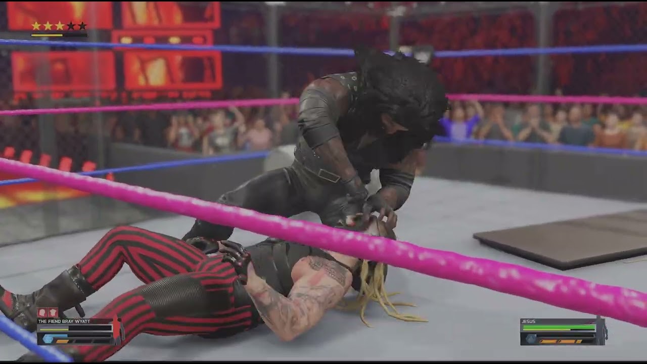 WWE 2K25_ Jesus wins fiend world title