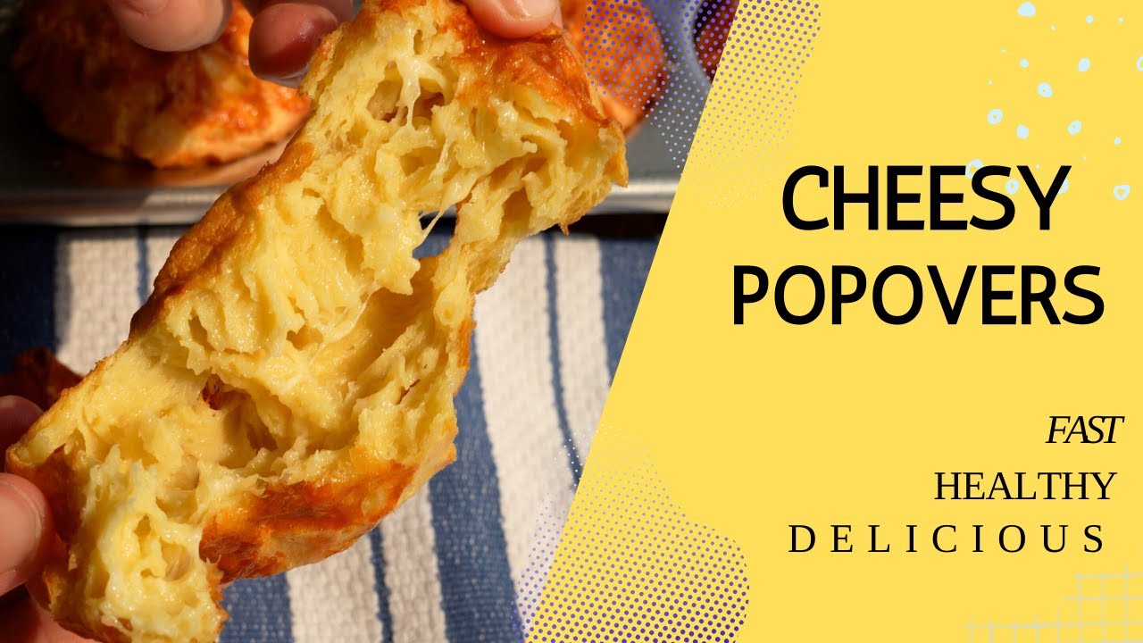 These Cheesy Popovers are Crispy AND Healthy! 🧀 High Protein Breakfast