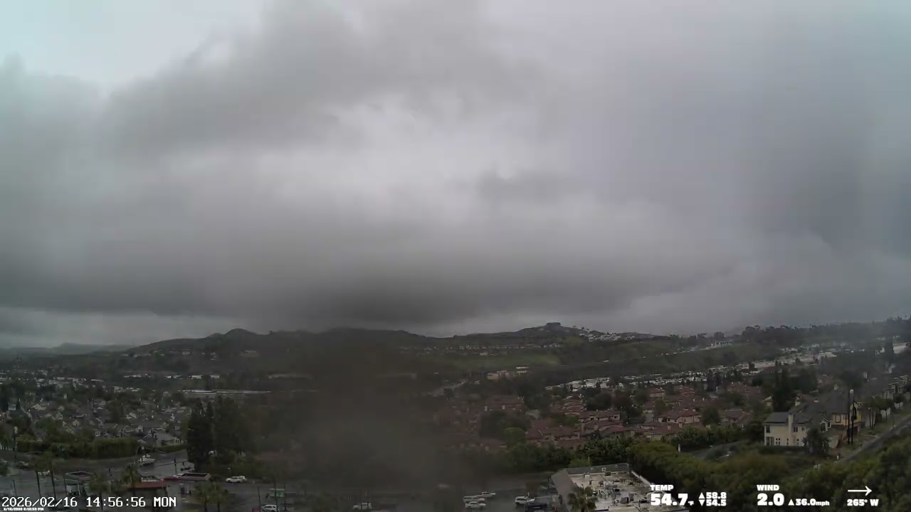 Capistrano Valley (2026-02-16) Full Day WeatherCam Timelapse | Orange County, California