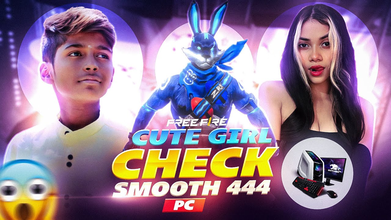 CUTE GIRL CHECK SMOOTH 444 PC 🤯😮 SMOOTH 444 USING PANEL 💔 @NonstopGaming_