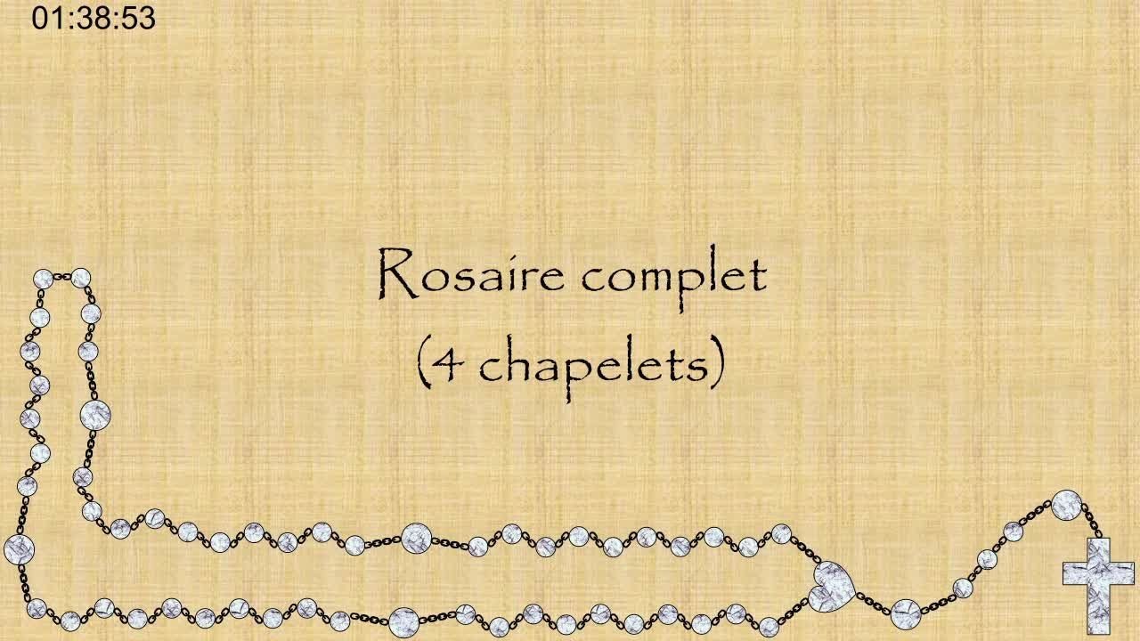 Rosaire complet - 4 chapelets
