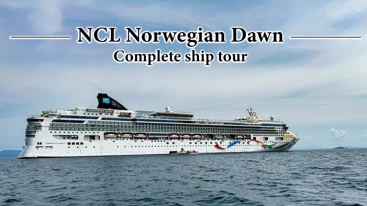 ⚓ NCL Norwegian Dawn | Full walking tour on board