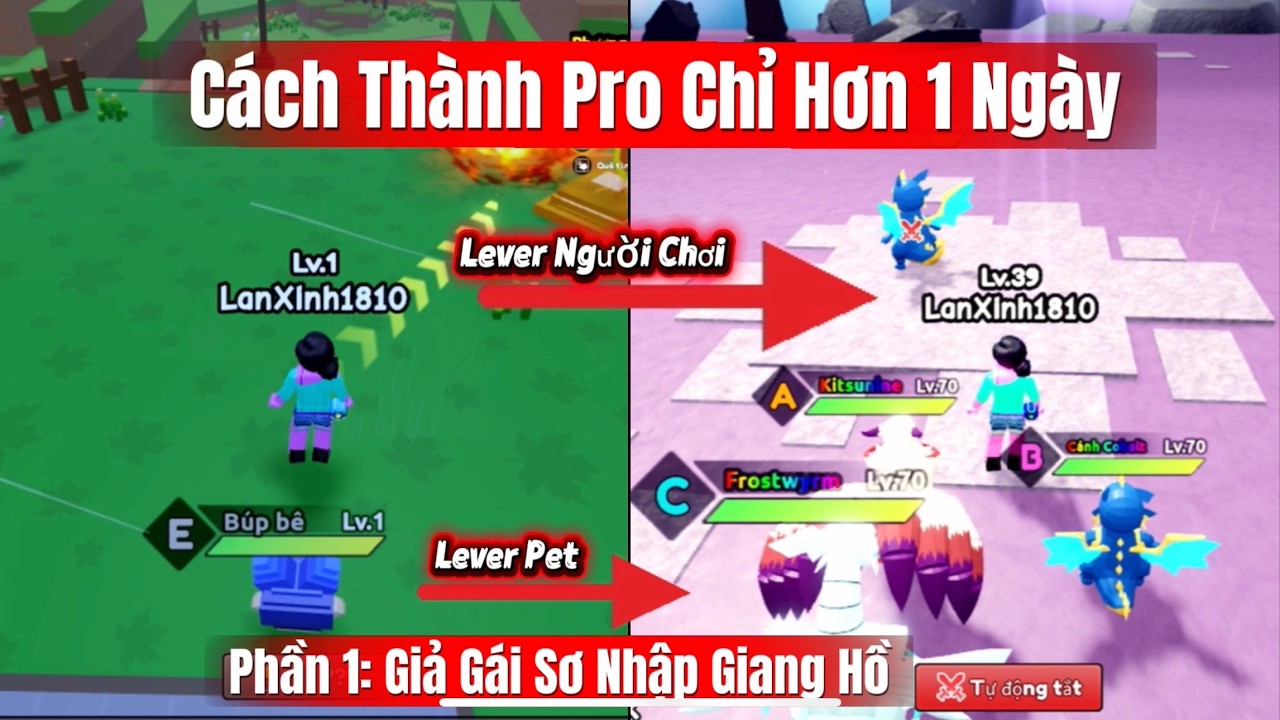 Cày Chay Từ Lever 1 Tôi Đã Trở Nên Hùng Mạnh Như Thế Nào? P1: Giả Gái Sơ Nhập Giang Hồ#catchamonster