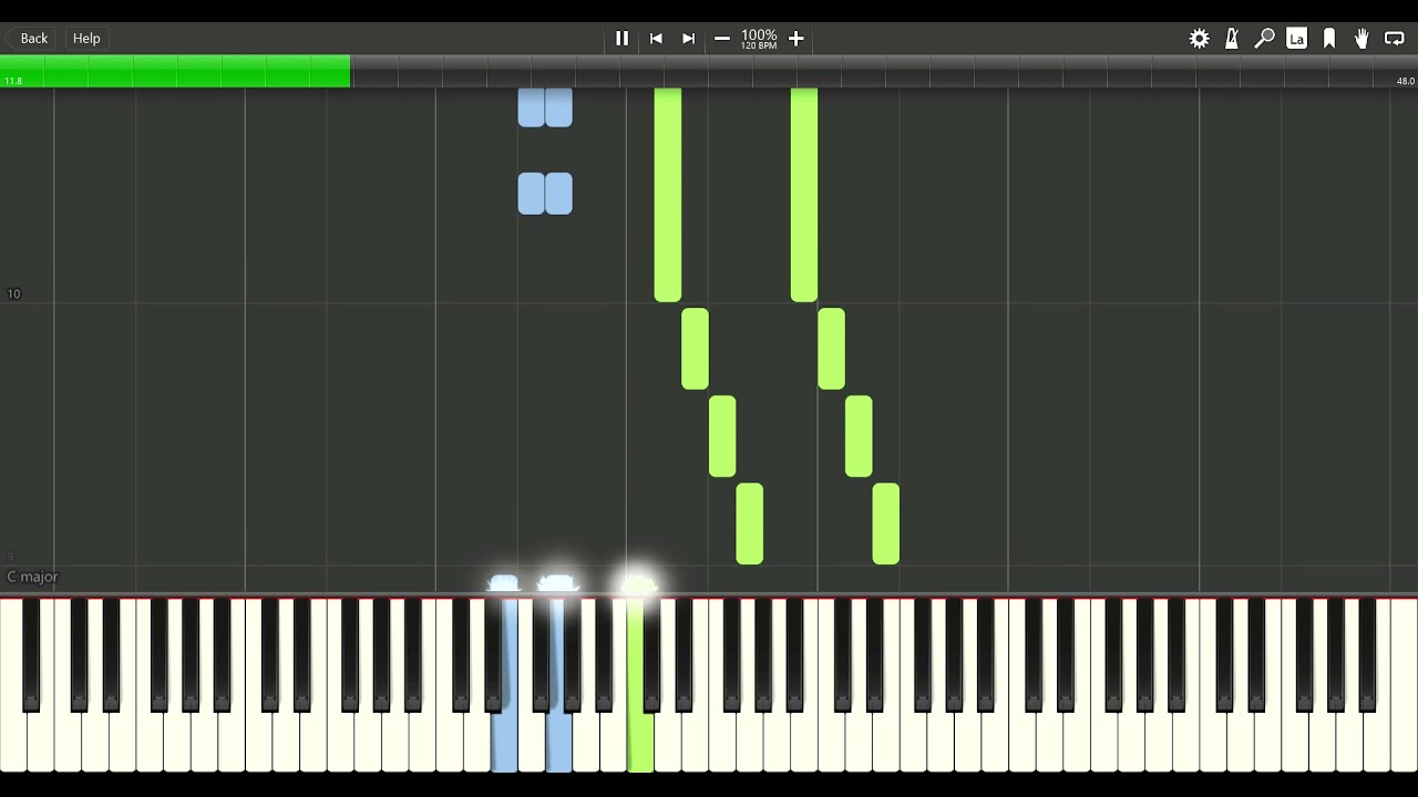 Alfred Basic Adult Piano Book level 1, page 56 Lone Star Waltz :: Synthesia MIDI File