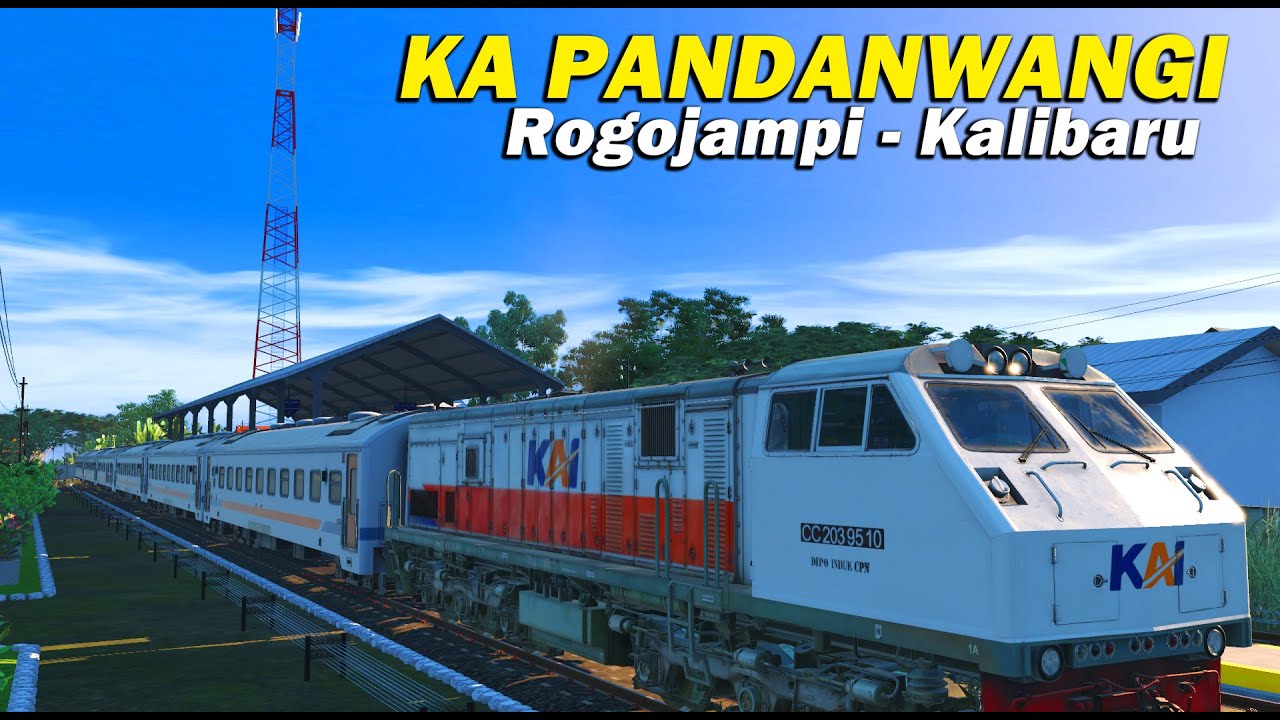 Dinas KA Pandanwangi | Rogojampi - Kalibaru Daop 9 Jember | Trainz Simulator 2022 Indonesia