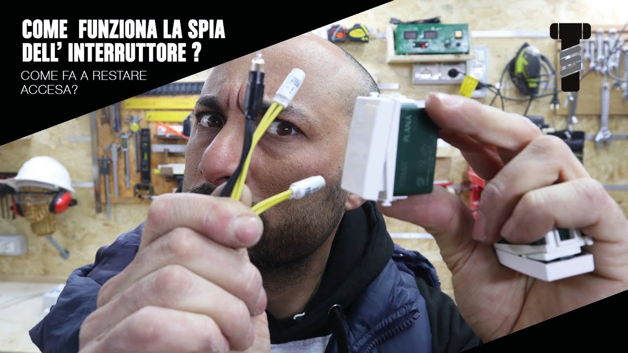 Ma come fa la spia dell'interruttore ad accendersi con la lampada spenta?