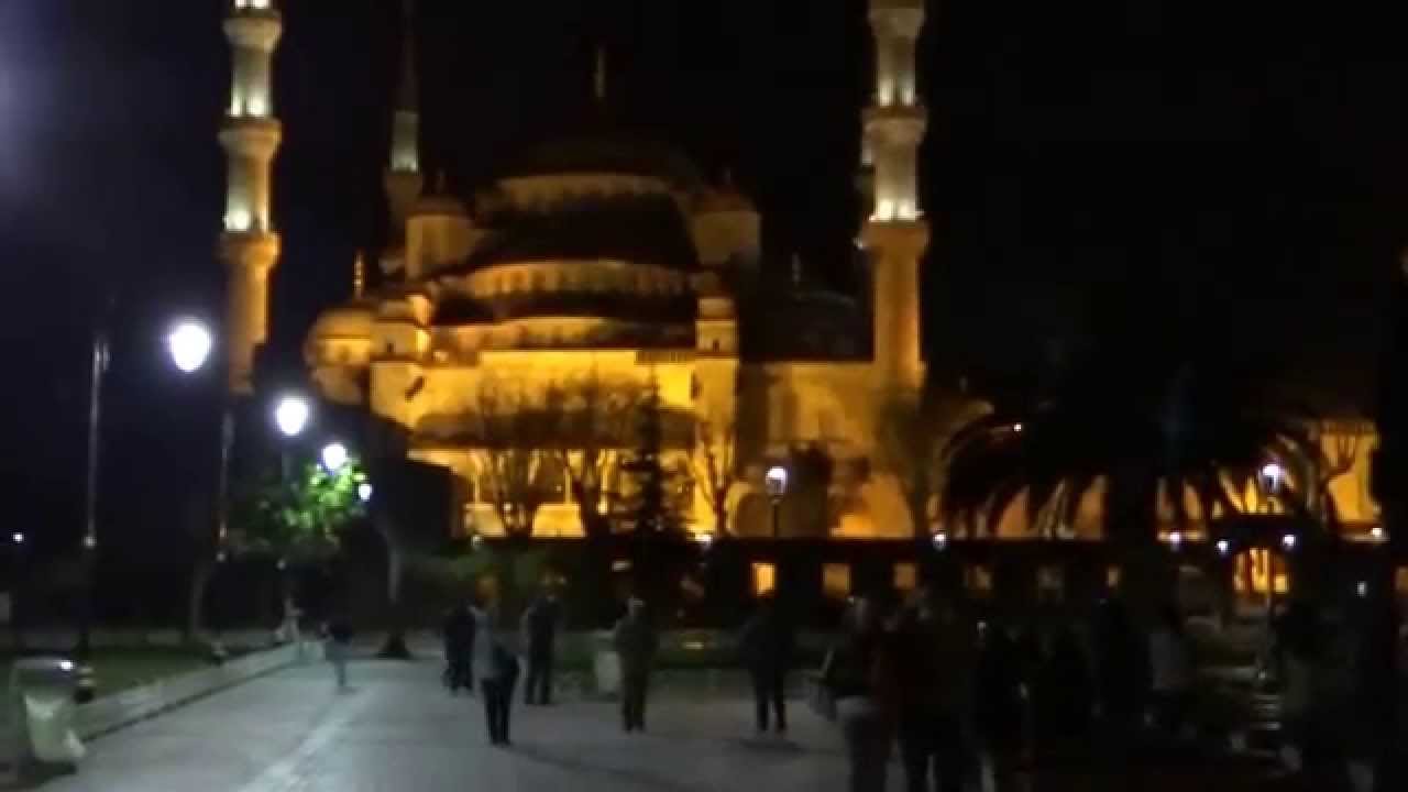 Очень красивый азан из Голубой мечети в Стамбуле. Beautiful azan Istanbul Blue Mosque. Ezan