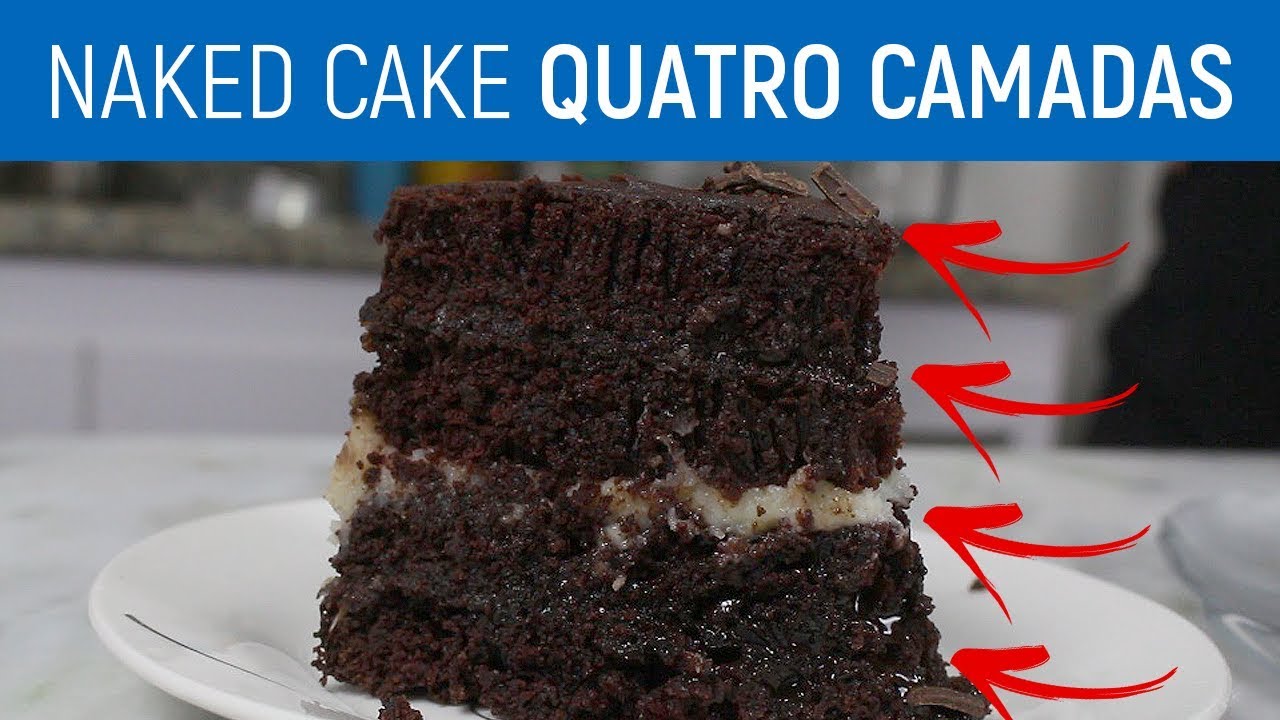 NAKED CAKE 4 CAMADAS | Mike na Cozinha