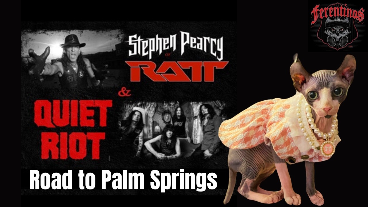 Stephen Pearcy's RATT & Quiet Riot: Road to Palm Springs Behind the scenes tour by Erik Ferentinos!!