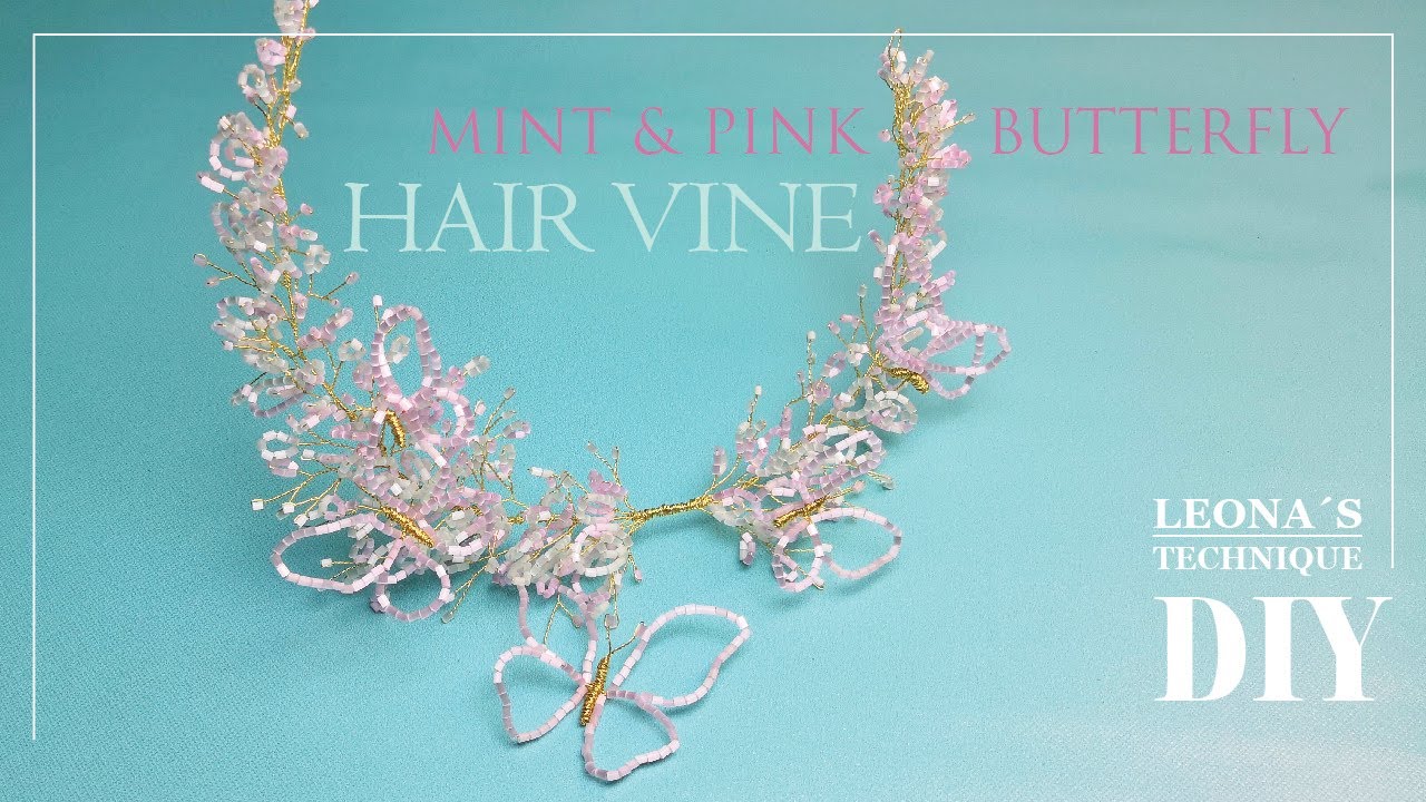 DIY | How to make a Hair Vine | Hair Accessories | Butterfly Wire Work | Summer Bridal Hairpiece