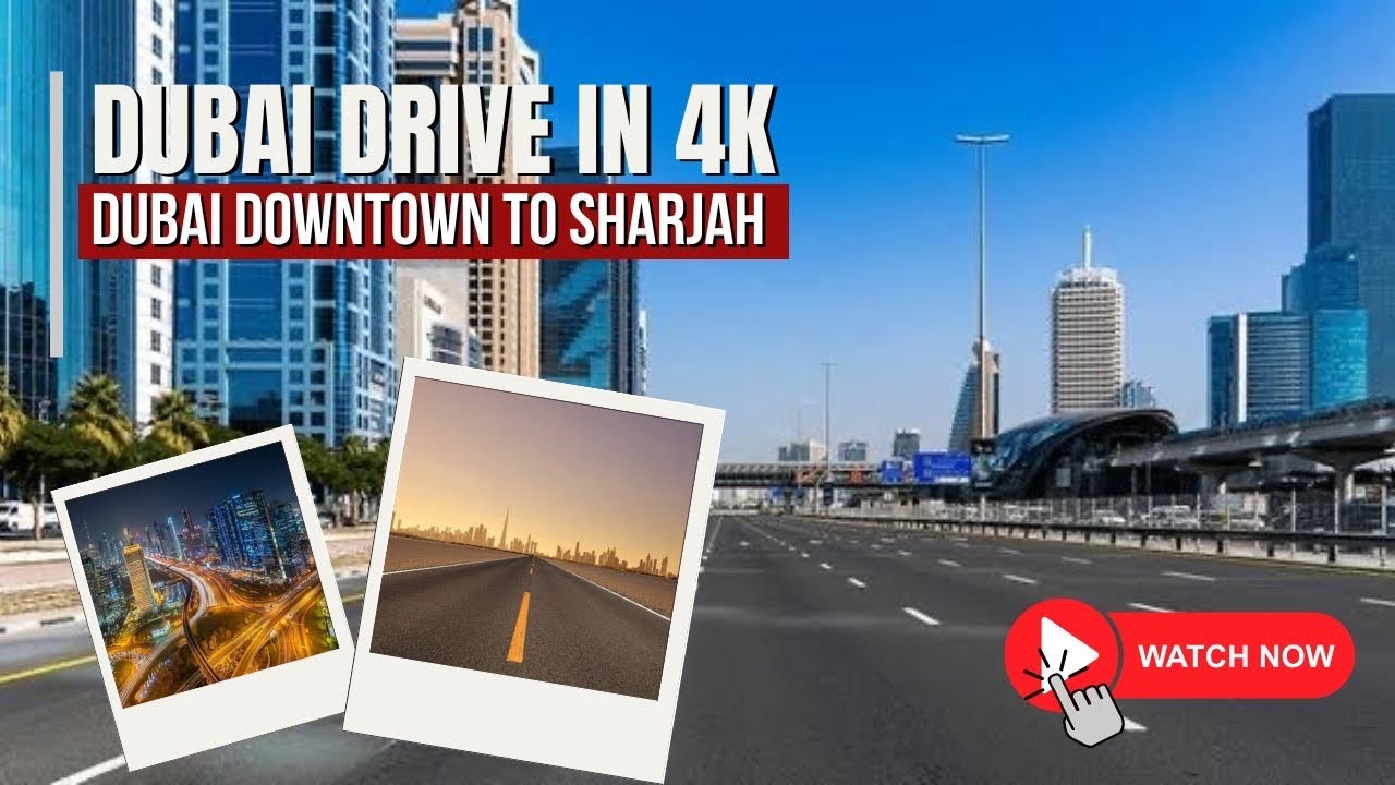 Cruising Through Dubai at Night: Downtown to Sharjah Airport 🇦🇪🌃