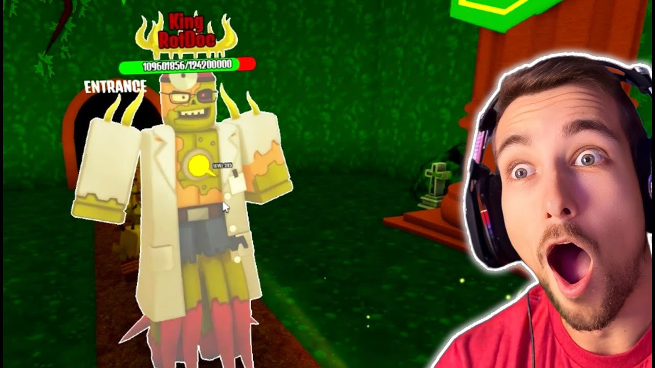 Defeating King RotDoc on Difficulty 50 Horror Mode in The House (TD) on ROBLOX