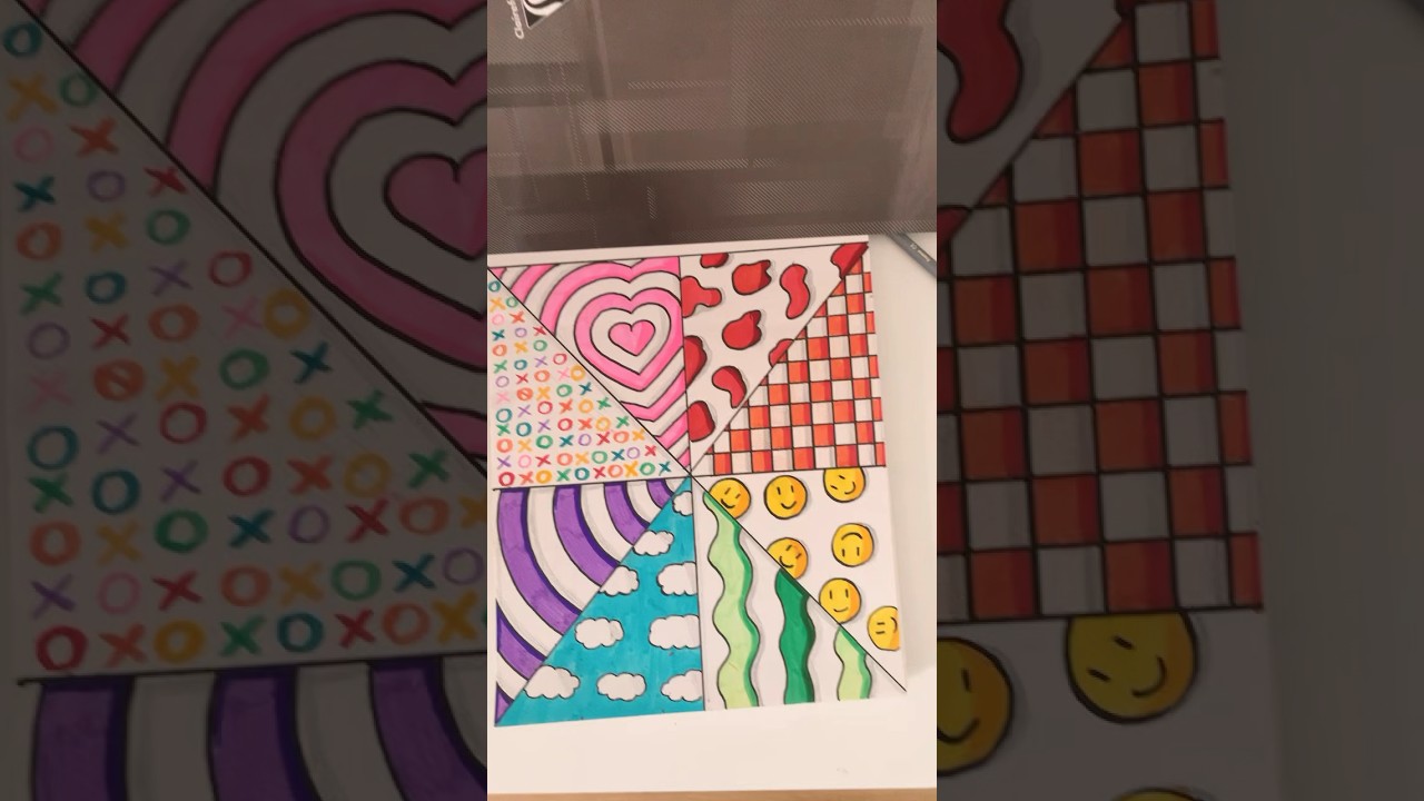 Id&eacute;e dessin aesthetic multicolore #dessin #aesthetic