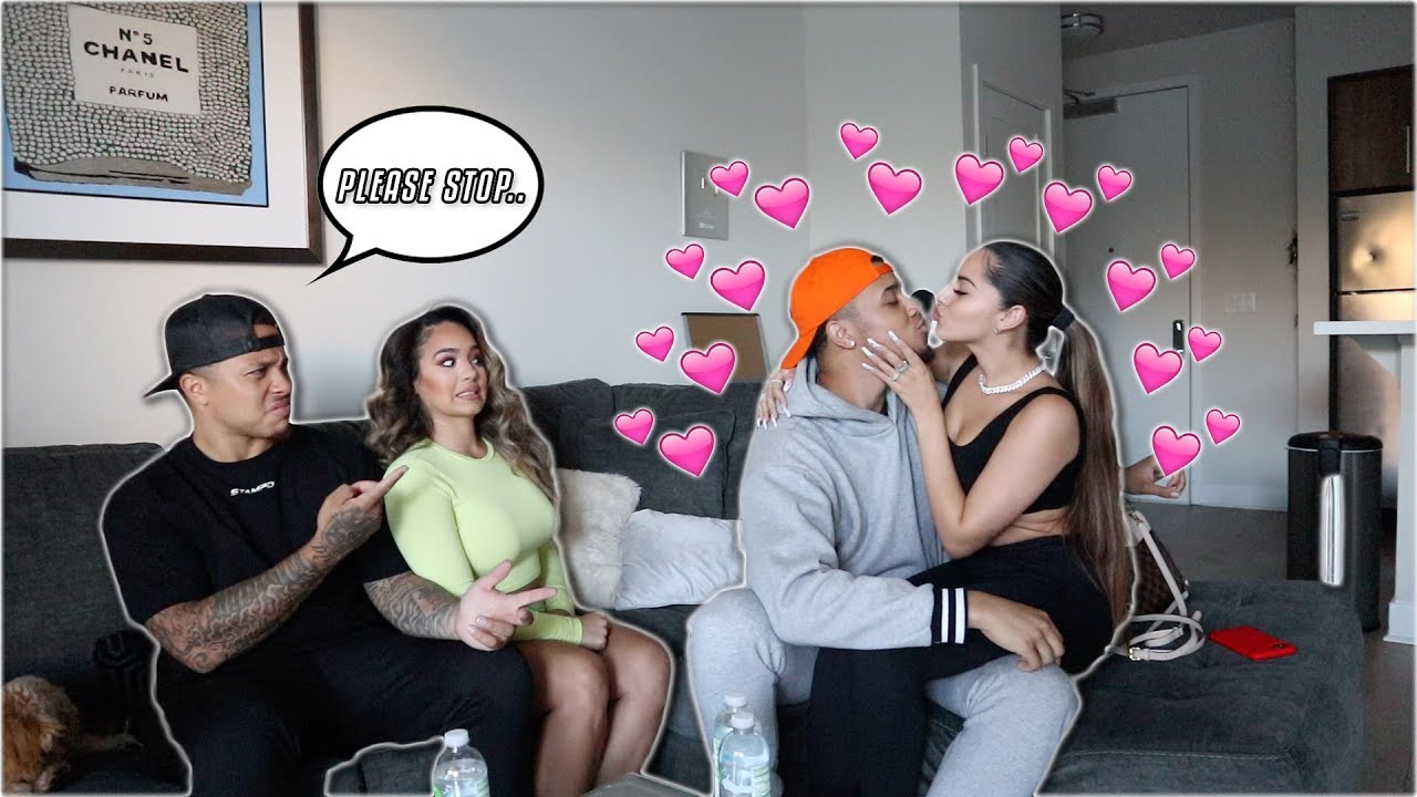 BEING EXTRA CRINGEY IN FRONT OF OUR FRIENDS PRANK!!! W/ JUJU & DES!