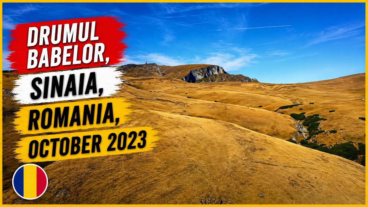 Drumul Babelor, Sinaia, Romania, October 2023 Flying eye 4K