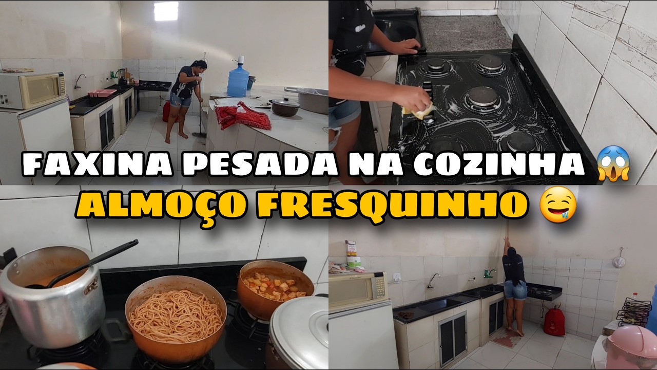 ESTAVA PRECISANDO DESSA FAXINA - ALMOÇO FRESQUINHO