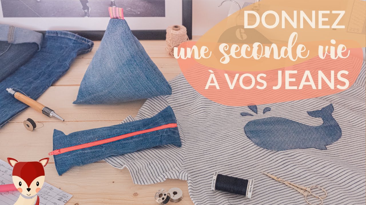 3 DIY pour réutiliser un vieux jean