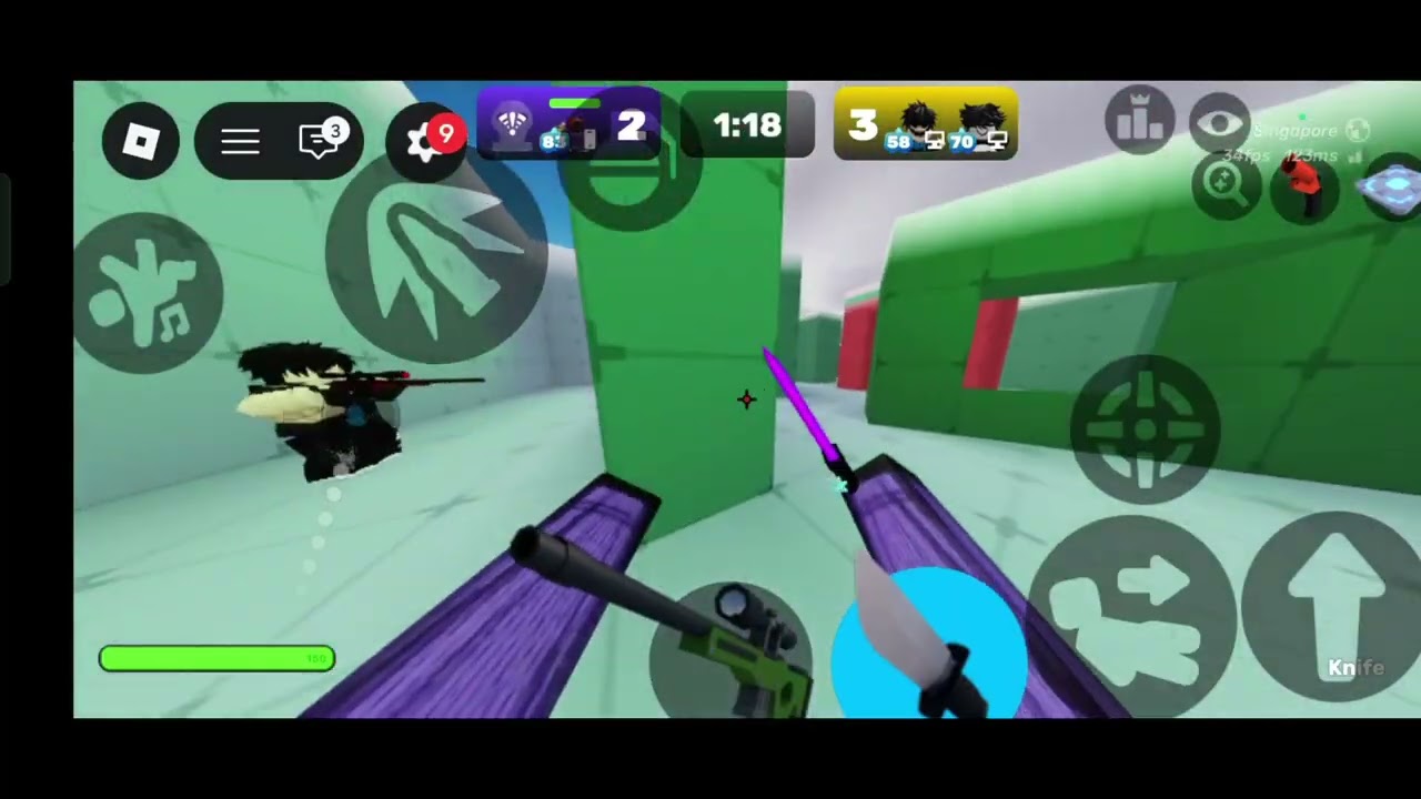 🗿Mobile vs 🥶pc but failed 😕#roblox #rivals 