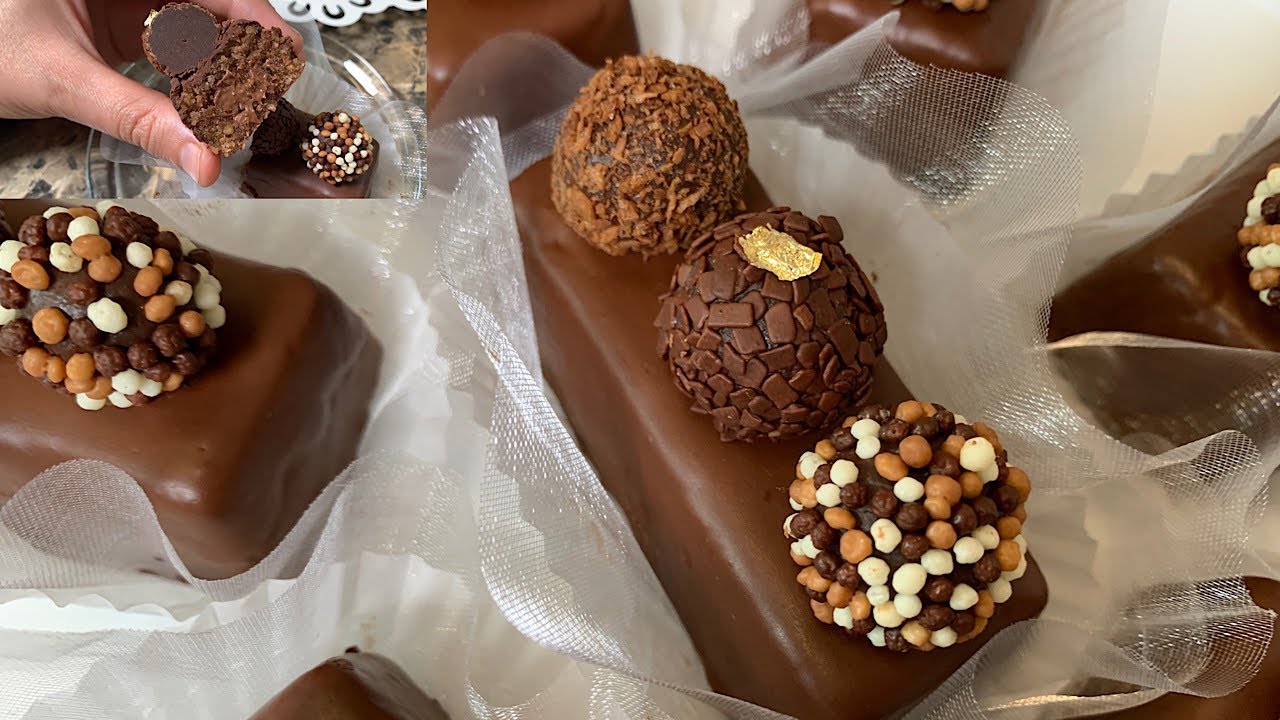 جديد الحلويات 🇩🇿دليس les truffes😇 حلوى  طرية ومحشية لي يذوقها ماينساها  مع سعرالبيع للطلبيات