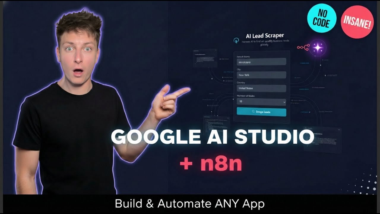 Этот хак с Google AI Studio и n8n — просто СУПЕР! Создавайте и автоматизируйте любое приложение (...