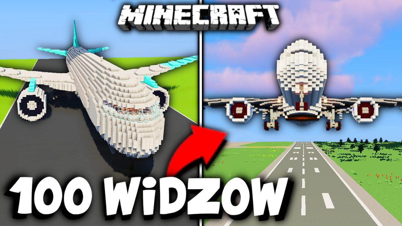 Dałem 100 WIDZOM P&Oacute;Ł GODZINY na zbudowanie NAJWIĘKSZEGO LOTNISKA w HISTORII MINECRAFT!