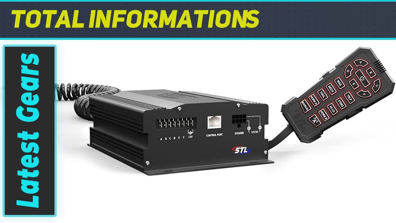 SpeedTech Lights Vireo 100-Watt Siren System: The Best Handheld Emergency Vehicle Siren!