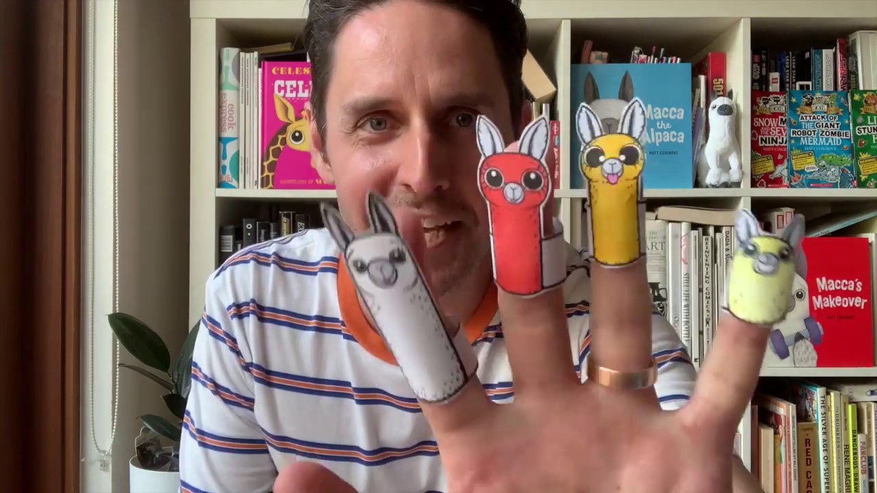 Watch Matt read A Stack of Alpacas, then try to create your own funny story about housework!