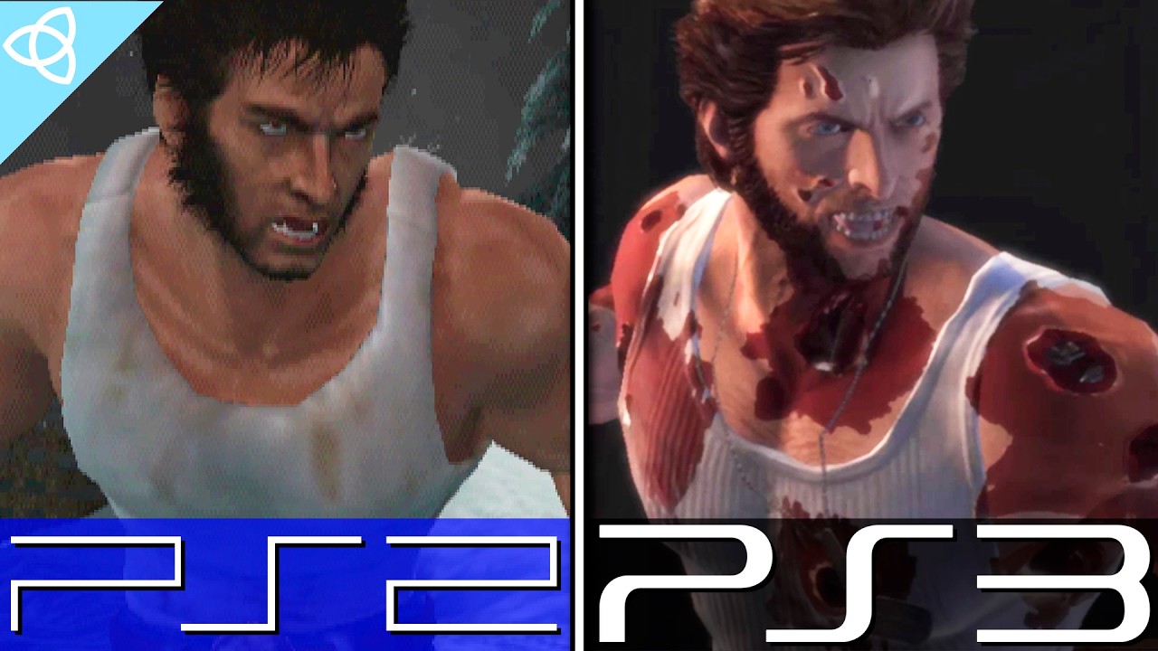 X-Men Origins: Wolverine - PS2 vs. PS3 | Full Game Comparison | Side by Side