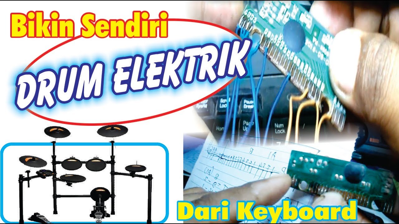 BIKIN DRUM ELEKTRIK DARI KEYBOARD BEKAS