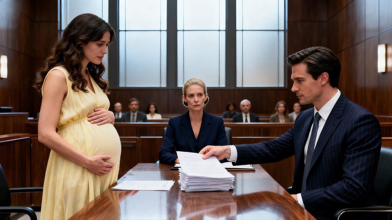 Billionaire’s Pregnant Wife Shows Up Beautiful on Divorce Day – He Realizes the Truth Too Late!