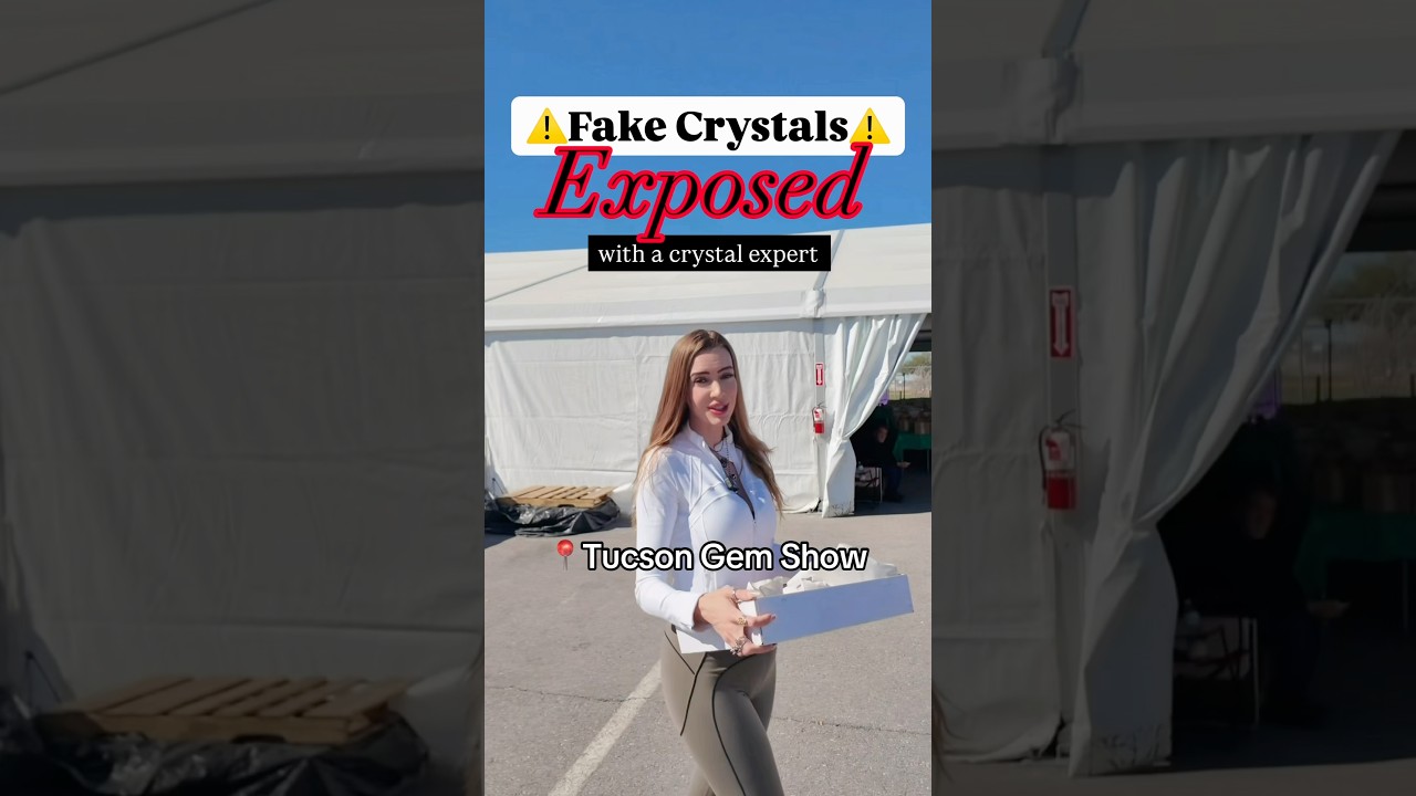 Поддельные кристаллы с выставки драгоценных камней в Тусоне 👀 Узнайте, как их распознать 💎 #подде...