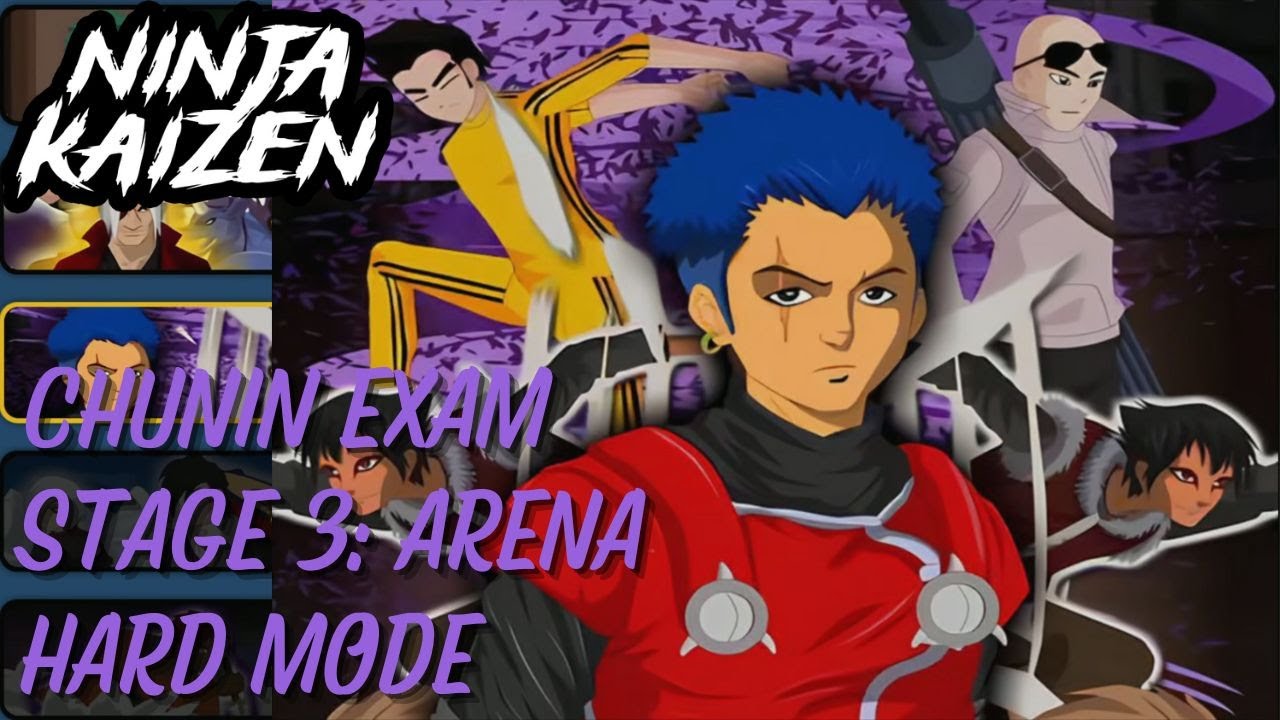Ninja Kaizen - Chunin Exam - Stage 3: Arena - Hard Mode (Lok Li - Shira - Zuka) - Ninja Saga