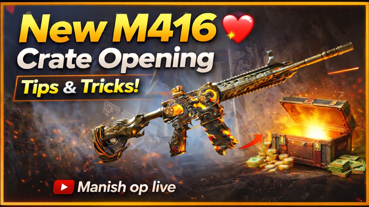 Bgmi New M416 Crate Opening “TIPS and TRICKS”🔥☠️ #bgmi #shorts #shortvideo #viral #trending #gaming 