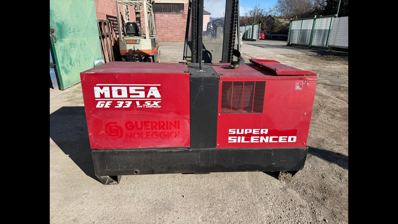 GENERATORE DI CORRENTE MARCA MOSA MODELLO GE 33 VSX