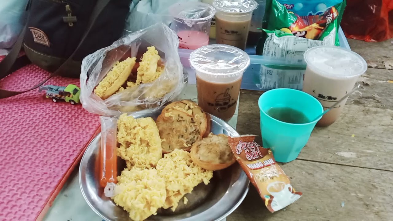 Pisgor dan bakwan Geriang vs Dalgona Susu jahe