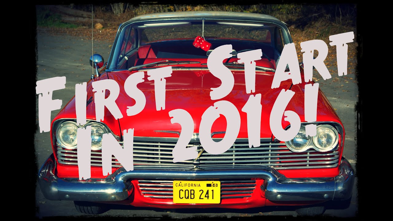1958 Plymouth - Christine - First Start in 2016
