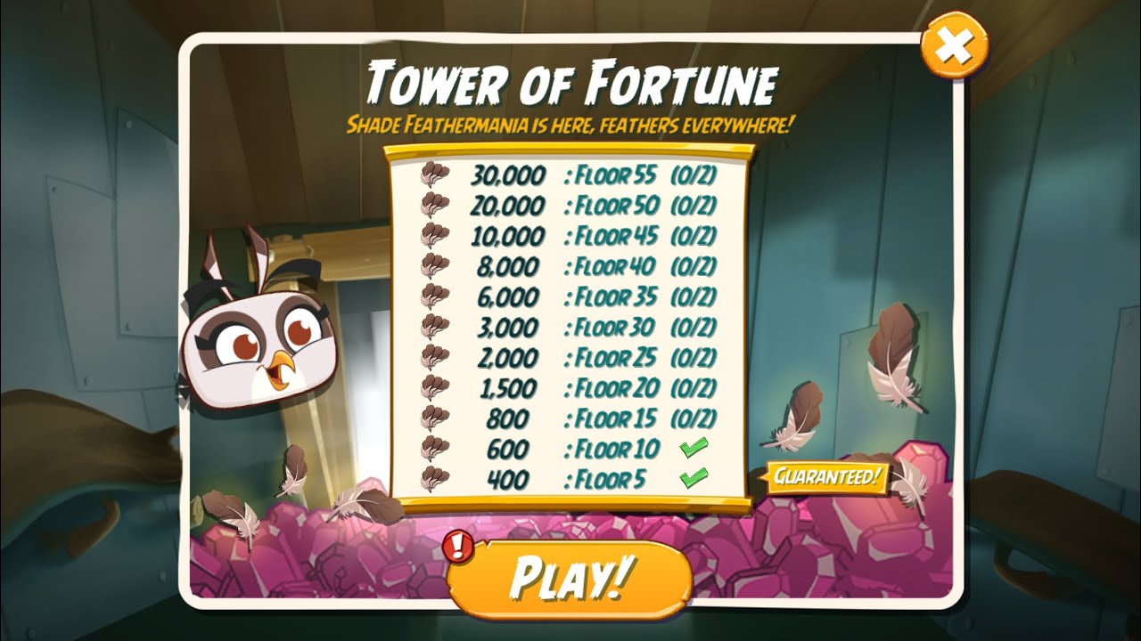 Tower of Fortune - Shade FeatherMania - Day 3 for Shade - Angry Birds 2