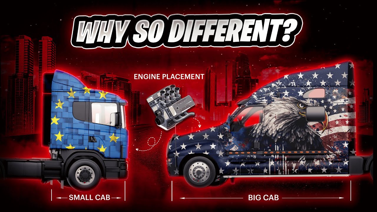 Американский и европейский дизайн грузовиков: почему такие различия?