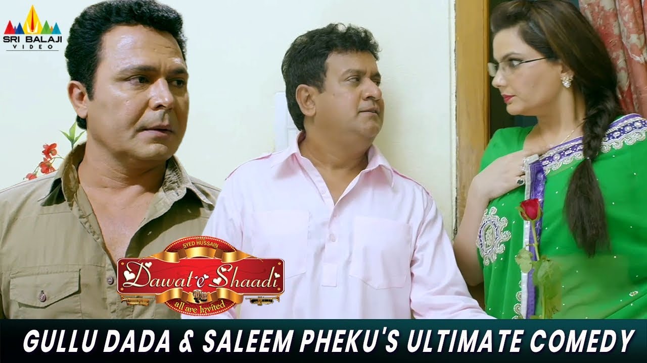 Gullu Dada & Saleem Pheku's Ultimate Comedy | Dawat E Shaadi | Aziz Naser  | Hindi Movie Scenes