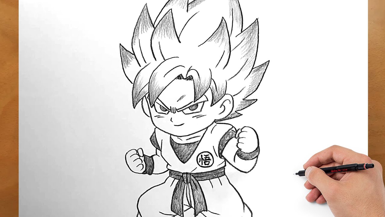 Learn to Draw Chibi Goku | Dragon Ball Super Fan Art