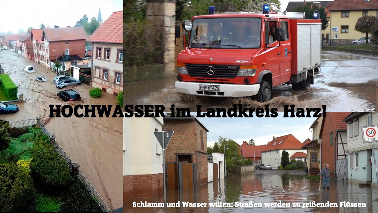 [Hochwasserlage im nördlichen Landkreis Harz] Unwetter-Großeinsatz der Feuerwehren am 23. April 25