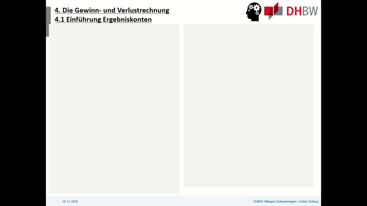 4.1 Einführung Ergebniskonten